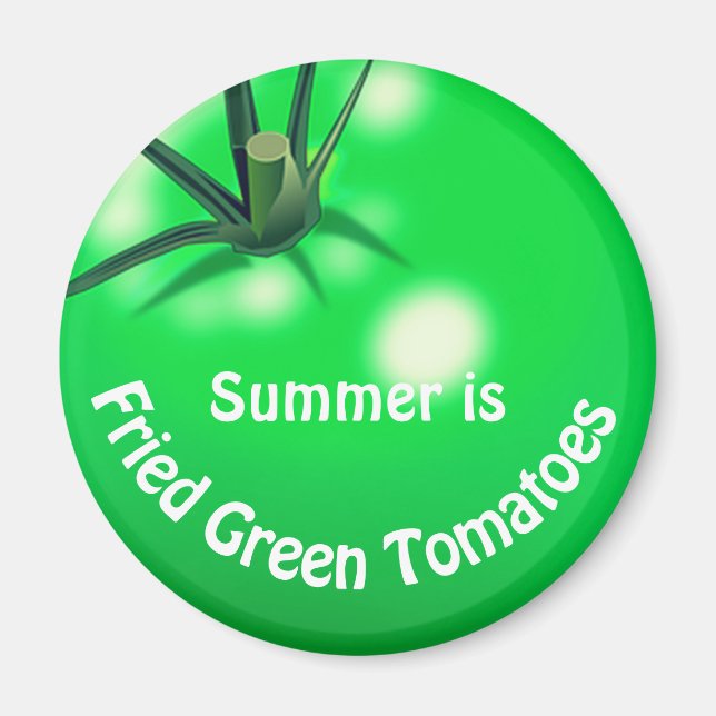 Tomatfriterad grönt tomater söt sommar magnet (Framsidan)