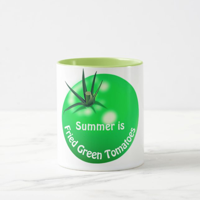 Tomatfriterade tomater av grönt, söta sommar mugg (Center)