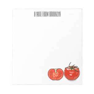 Tomatillustration av tecknaden anteckningsblock