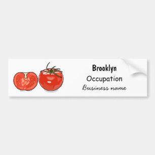Tomatillustration av tecknaden bildekal