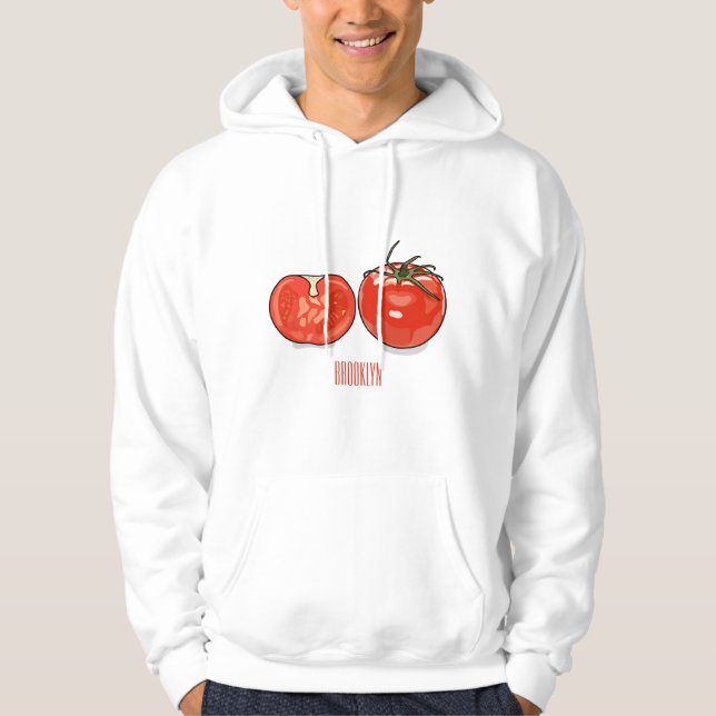 Tomatillustration av tecknaden hoodie (Framsida)