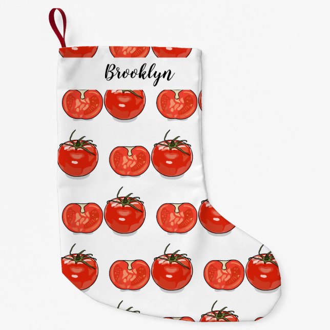 Tomatillustration av tecknaden liten julstrumpa (Framsidan)