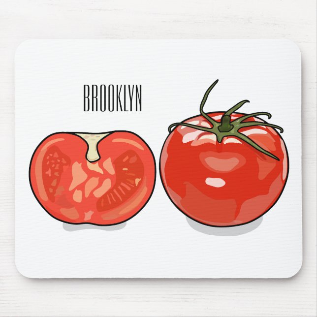 Tomatillustration av tecknaden musmatta (Framsidan)