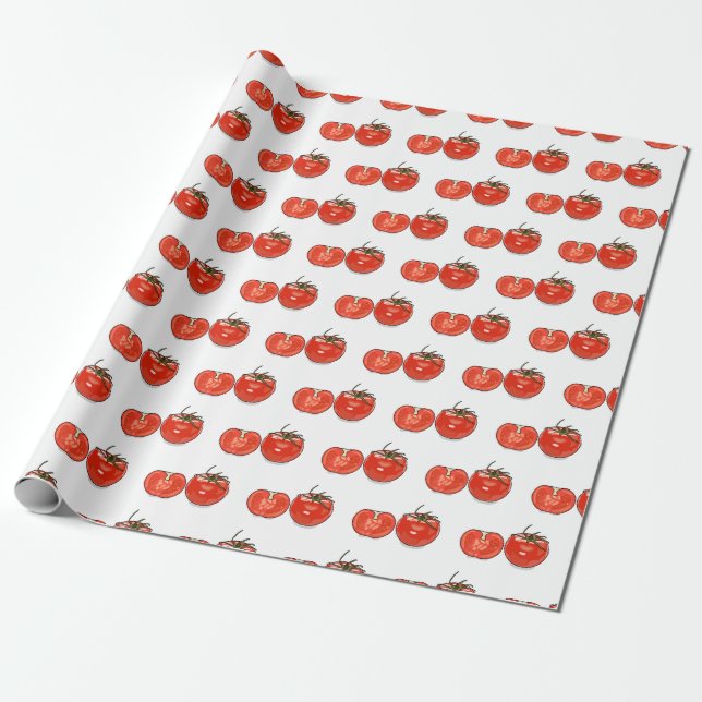 Tomatillustration av tecknaden presentpapper (Utrullad)