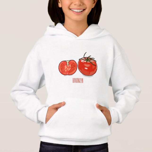 Tomatillustration av tecknaden t shirt (Framsida)