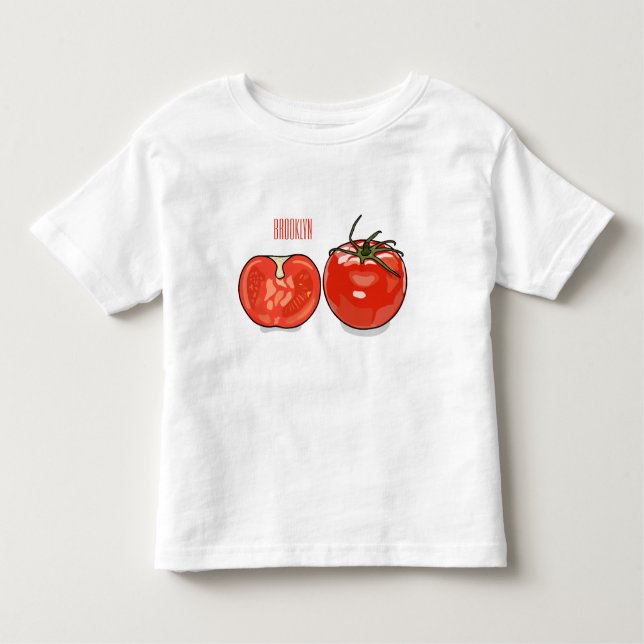 Tomatillustration av tecknaden t shirt (Framsida)
