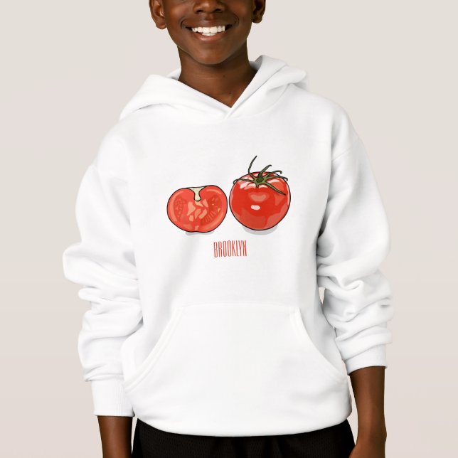 Tomatillustration av tecknaden t shirt (Framsida)