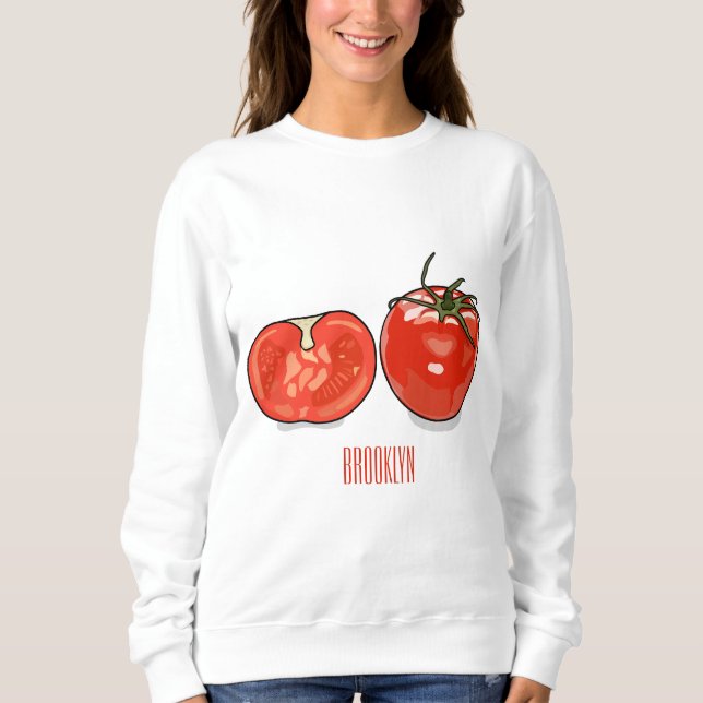 Tomatillustration av tecknaden t shirt (Framsida)