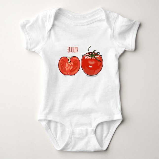 Tomatillustration av tecknaden t shirt (Framsida)