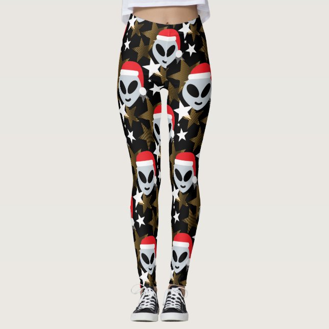 Tomatisk utomjordisk emoji leggings (Framsida)