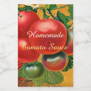 TOMATKÖKSYLTER, CANNINGS, TOMATSÅS MAT ETIKETT