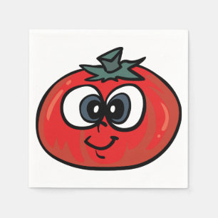 Tomato Ansikte Papper Napkins Pappersservett