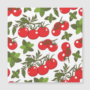 Tomato Basil Seamless Kitchen Mönster