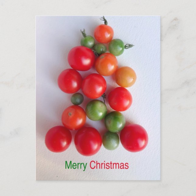 Tomato Christmas Tree Julkort 2016 Helg Vykort (Framsida)