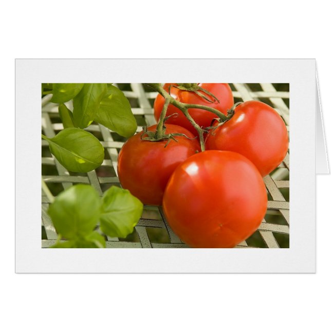 Tomato Cluster Card Hälsningskort (Framsidan Horizontal)