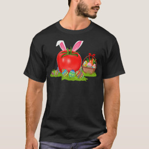 Tomato Fruit Påskägg Hunting Bunny Tomato Easte T Shirt
