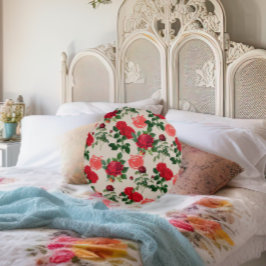 Tomato Girl Aestthetic Vintage Vegetable Ro Rund Kudde