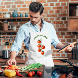 Tomato Girl Humör Vattenfärg Estetik Långt Förkläde