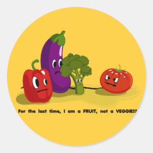 Tomato humor runt klistermärke