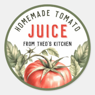 Tomato juice etikett i vintage stil