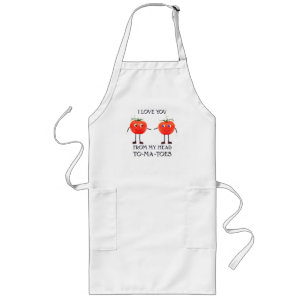 Tomato Kärlek - Long Apron Långt Förkläde