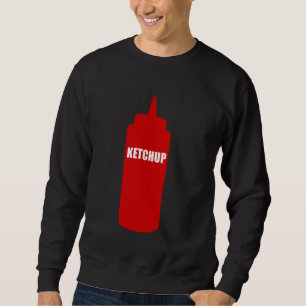 Tomato Ketchup Flaska Costume Funny Easy Halloween Lång Ärmad Tröja