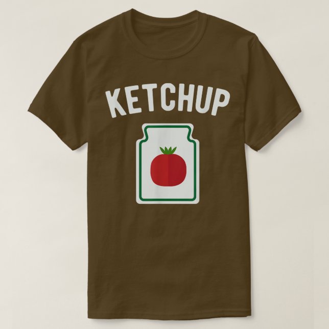 Tomato Ketchup Flaska Funny Halloween Costume  T Shirt (Design framsida)
