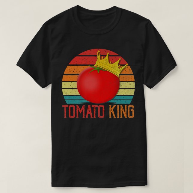 Tomato Kung Funny Vegan Tomates Älskare T Shirt (Design framsida)