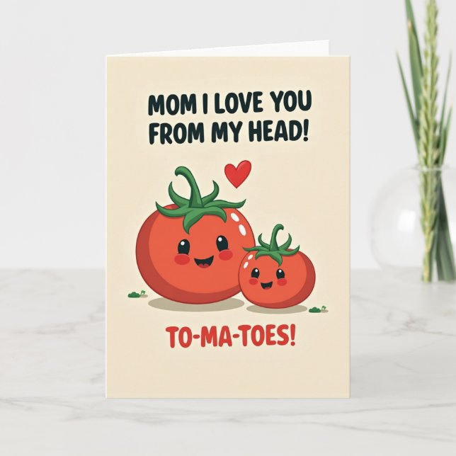 Tomato Love Mom-kort Kort (Framsida)