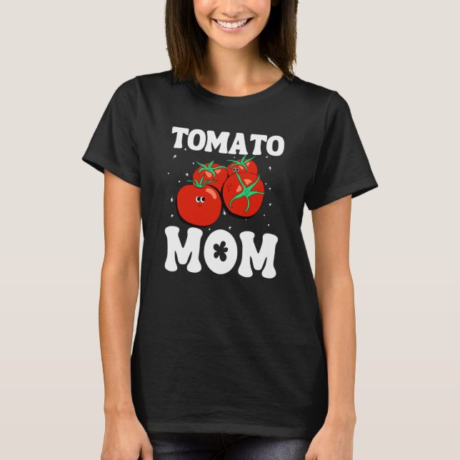 Tomato Mamma Fruit Vegetable Mor Gardener T Shirt (Framsida)
