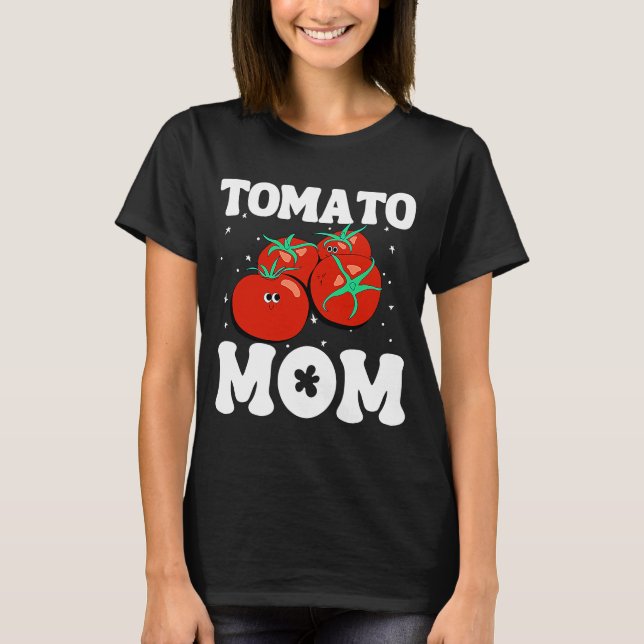 Tomato Mamma Fruit Vegetable Mor Gardener T Shirt (Framsida)