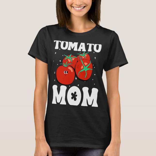Tomato Mamma Fruit Vegetable Mor Gardener T Shirt (Framsida)