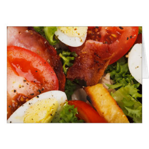 Tomato och Bacon Salad Hälsningskort
