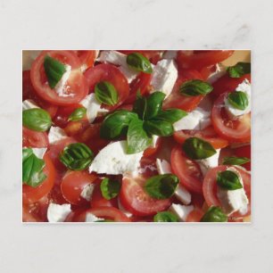 Tomato och Mozzarella Salad Vykort