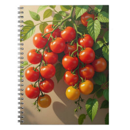 Tomato Plant Gardening Themed Summer Vibes Anteckningsbok