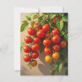 Tomato Plant Thmet Summer Vibes Vykort
