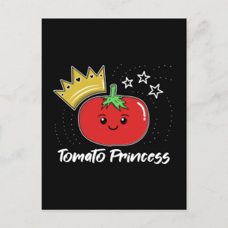 Tomato Princess - Cute Kawaii Tomato T-Shirt Vykort