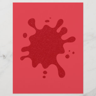 Tomato Red Anpassade Splatter Flyer
