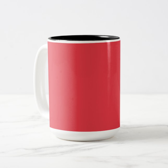Tomato Red Ceramic Coffee Mugg - Anpassade (Framsida vänster)
