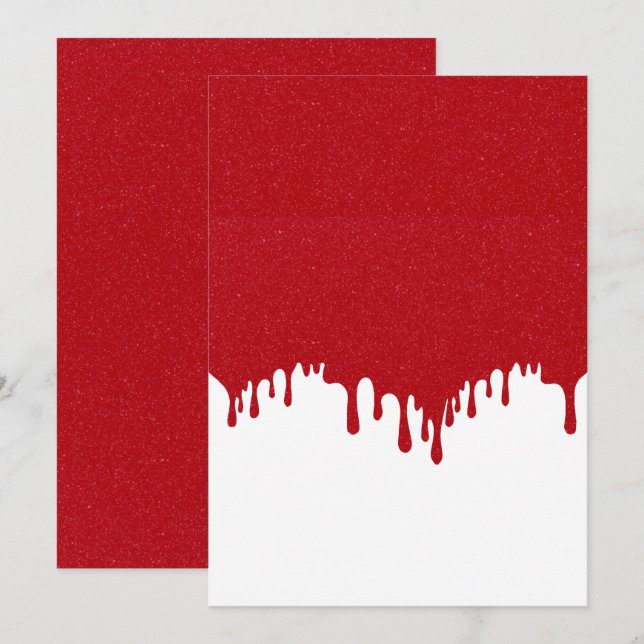 Tomato Red Drip Anpassningsbar Spara Datumet (Fram/baksida)