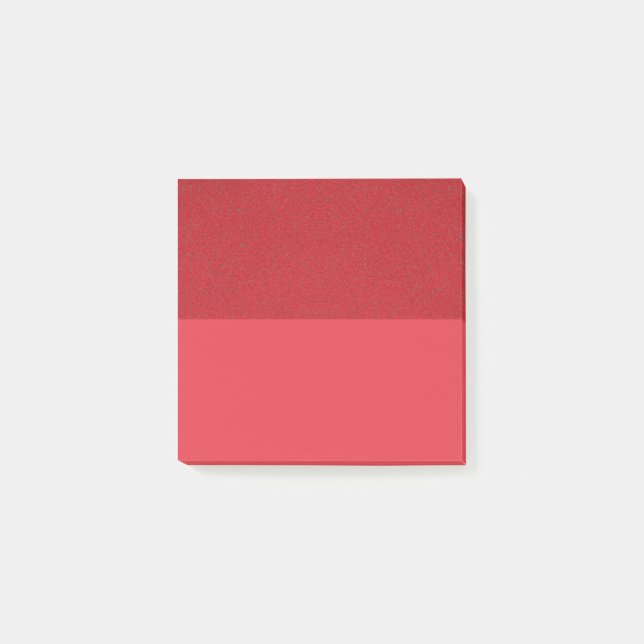 Tomato Red Dual-Struktur Post-it Notes - Anpassa Block (Framsida)