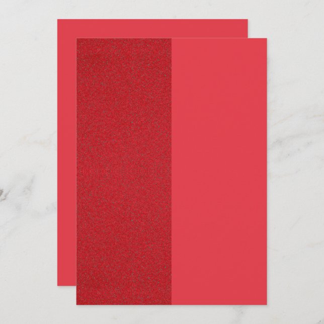 Tomato Red Duo Flat Card – Anpassningsbar design Spara Datumet (Fram/baksida)