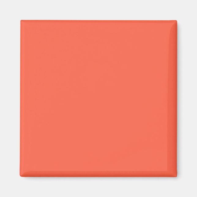 Tomato Red FF6347 Färg med alternativet Lägg till  Magnet (Framsidan)