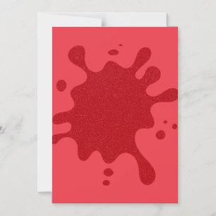 Tomato Red Glitter Splash Magnet – Anpassningsbar