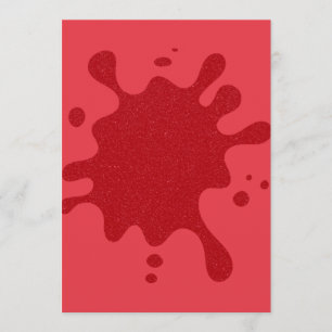 Tomato Red Glitter Splash Meny – Anpassningsbar