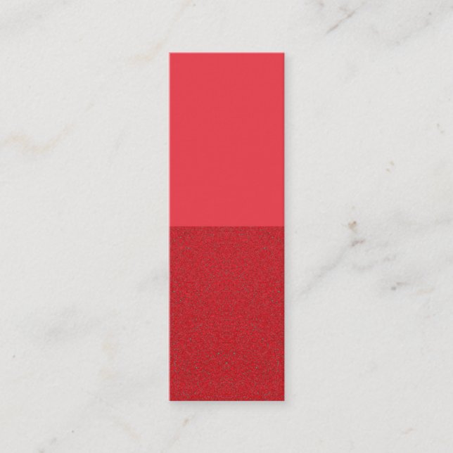 Tomato Red HalonNoise Affärskort - Anpassade Mini Visitkort (Framsida)