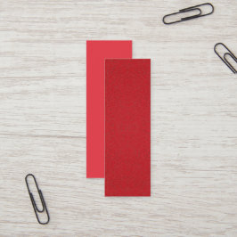 Tomato Red Halva Struktur Affärskort - Anpassa Mini Visitkort