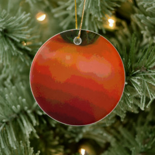 Tomato Red Julgransprydnad Keramik