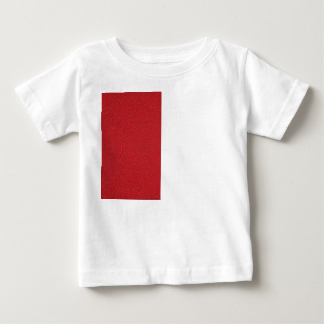 Tomato Red Lodrät Block Baby Tee - Anpassade (Framsida)