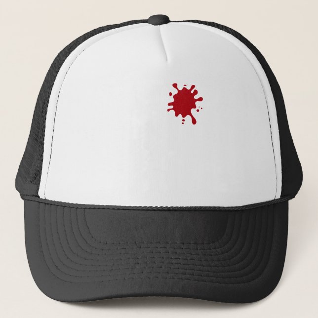Tomato Red Logo Trucker Hat – Customizable Keps (Framsida)